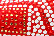 The Nampula Red Glitter Leather Pump