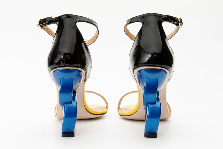 The Kiyev Rose Gold Leather Sandal