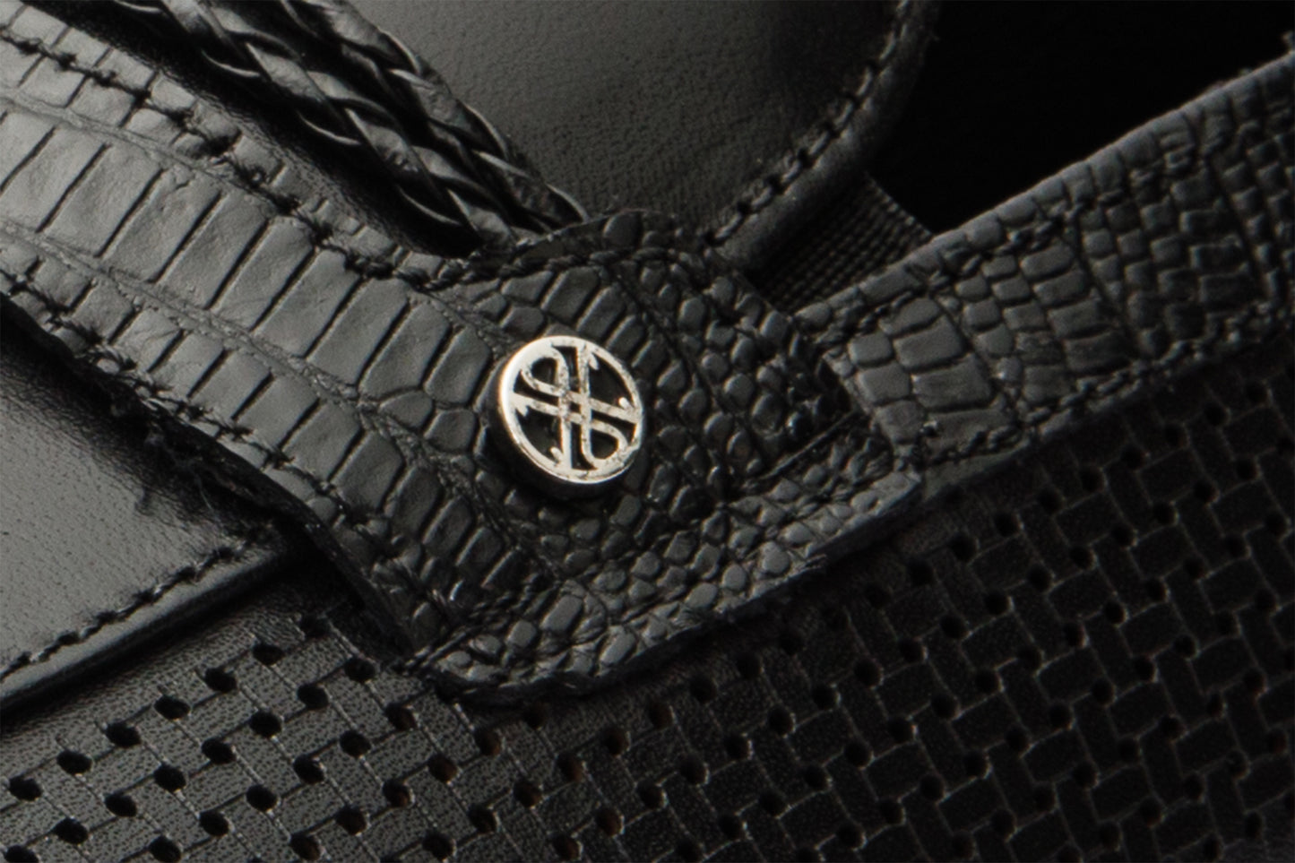The Acerra Black Leather Loafer Men Shoe