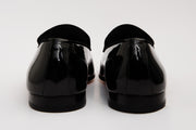 The Pombe Black Patent Leather Dress Slip-on Loafer Shoe