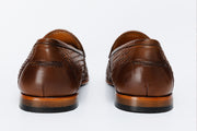 The Mclean Shoe Brown Woven Tassel Loafer