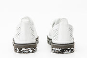 The Tirnova White Leather Flat Show Final Sale!