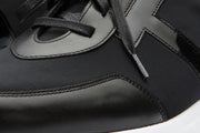 The Nebreska Black Leather Sneaker