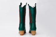 The Togg Green Leather Cowboy Boot