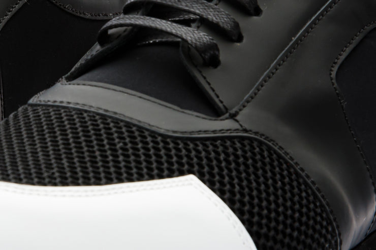 The Jenner Black Leather Sneaker
