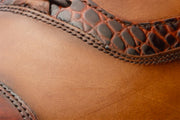 The Yukon Tan Single Brogue Cap Toe Oxford Shoe