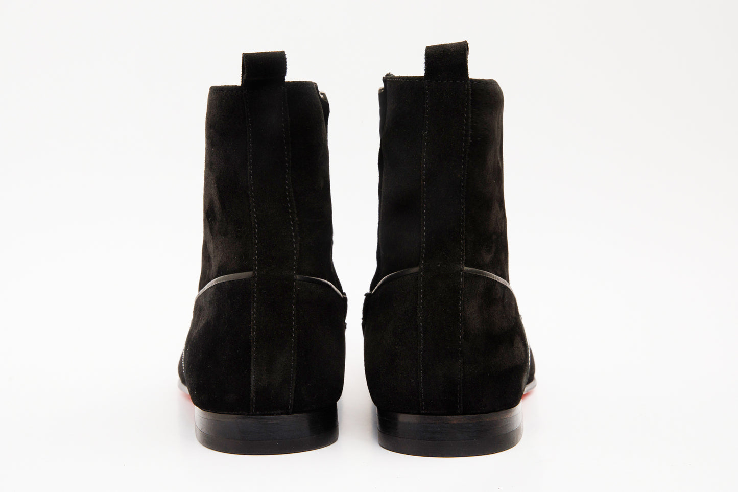 The Baron Black Suede Bit Zip-Up Dress Men Boot Final Sale!