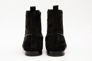 The Baron Black Suede Bit Zip-Up Dress Boot