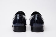 The Dodoma Navy Patent Leather Loafer Shoe