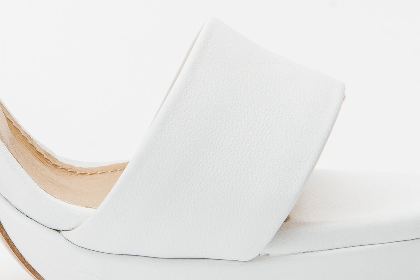 The Aksu White Leather Ankle Strap Women Sandal Final Sale!