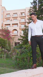 The Rome Tan Leather Oxford Cap-Toe Boot