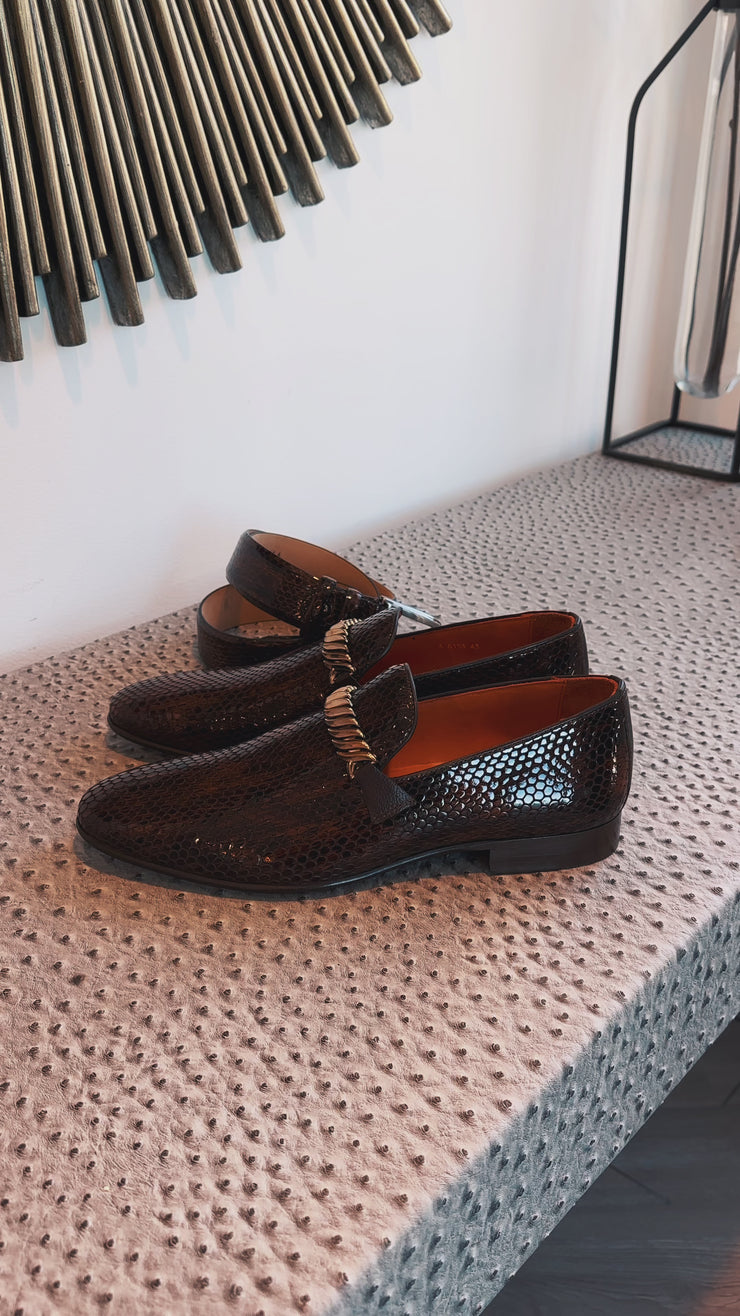 The King Shoe Tan Bit Dress Loafer