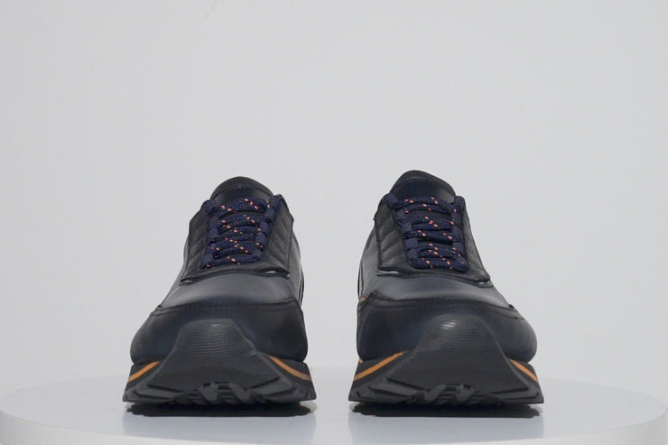 The Ring Navy Leather Sneaker