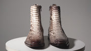 The Boss Natural Pythn Snk Zip-Up Leather Boot Limited Edition