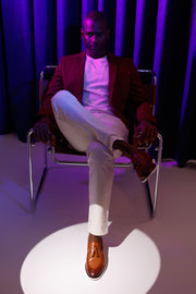 The Cerreto Brown Leather Tassel Loafer