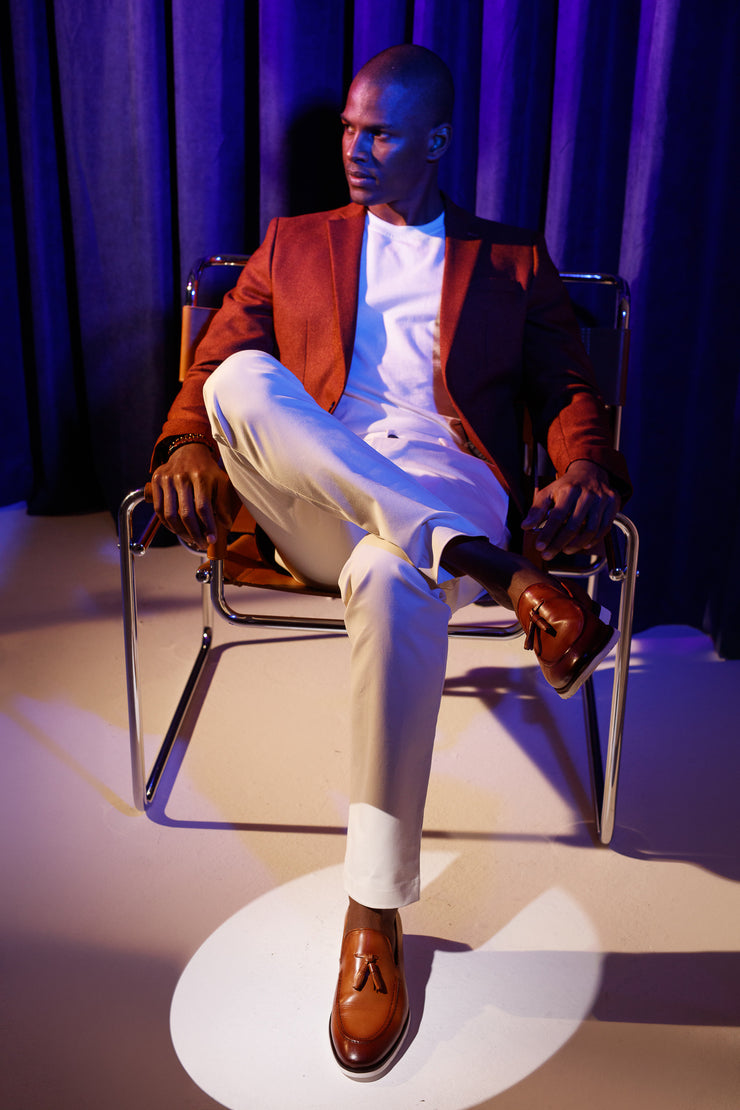 The Cerreto Brown Leather Tassel Loafer