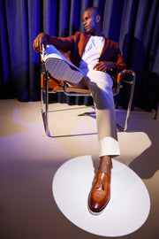 The Cerreto Brown Leather Tassel Loafer