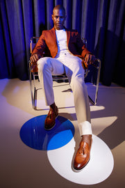 The Cerreto Brown Leather Tassel Loafer
