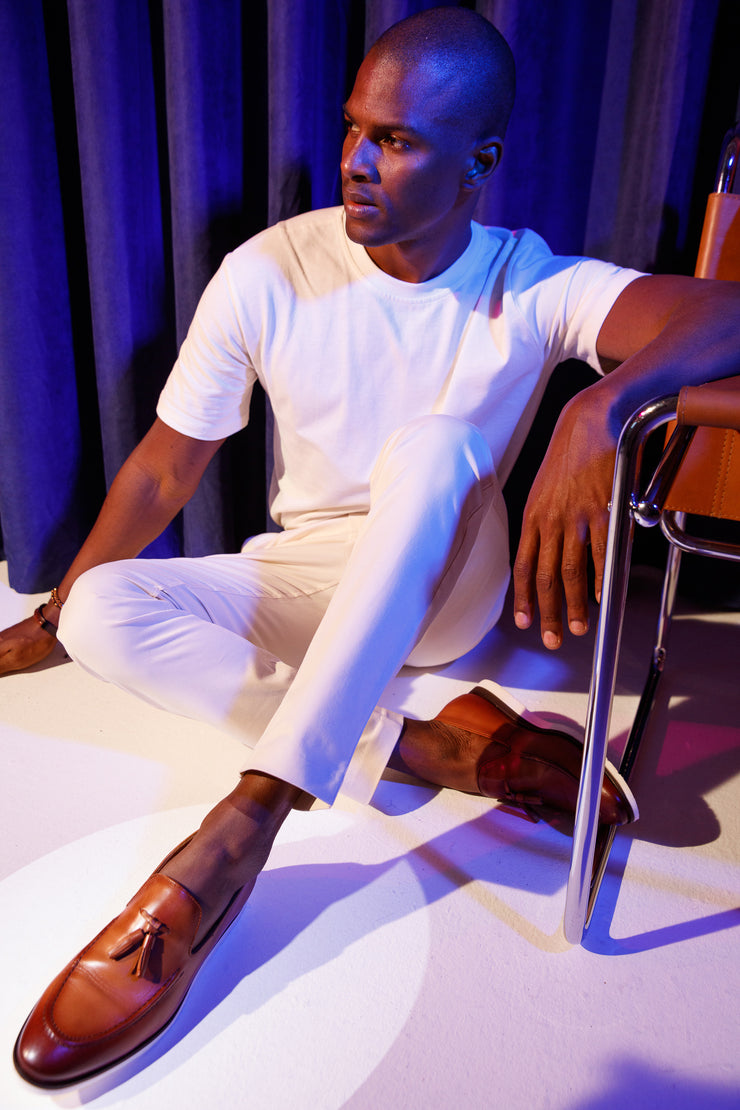 The Cerreto Brown Leather Tassel Loafer