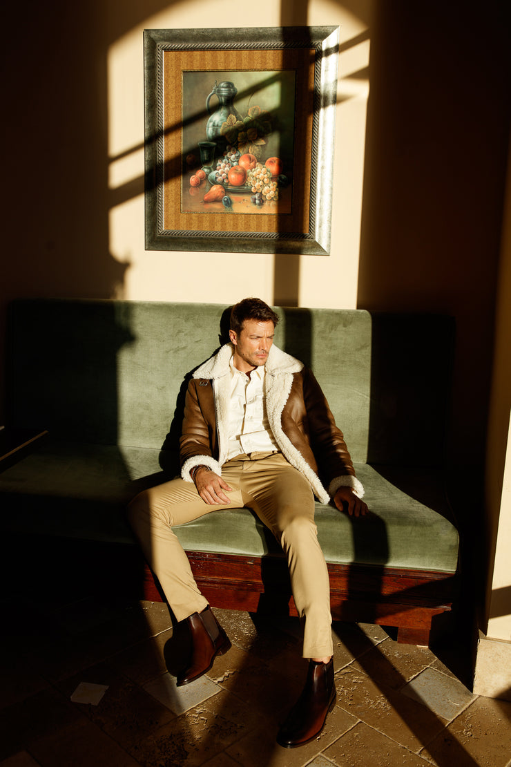 The Manby Brown Leather Chelsea Boot