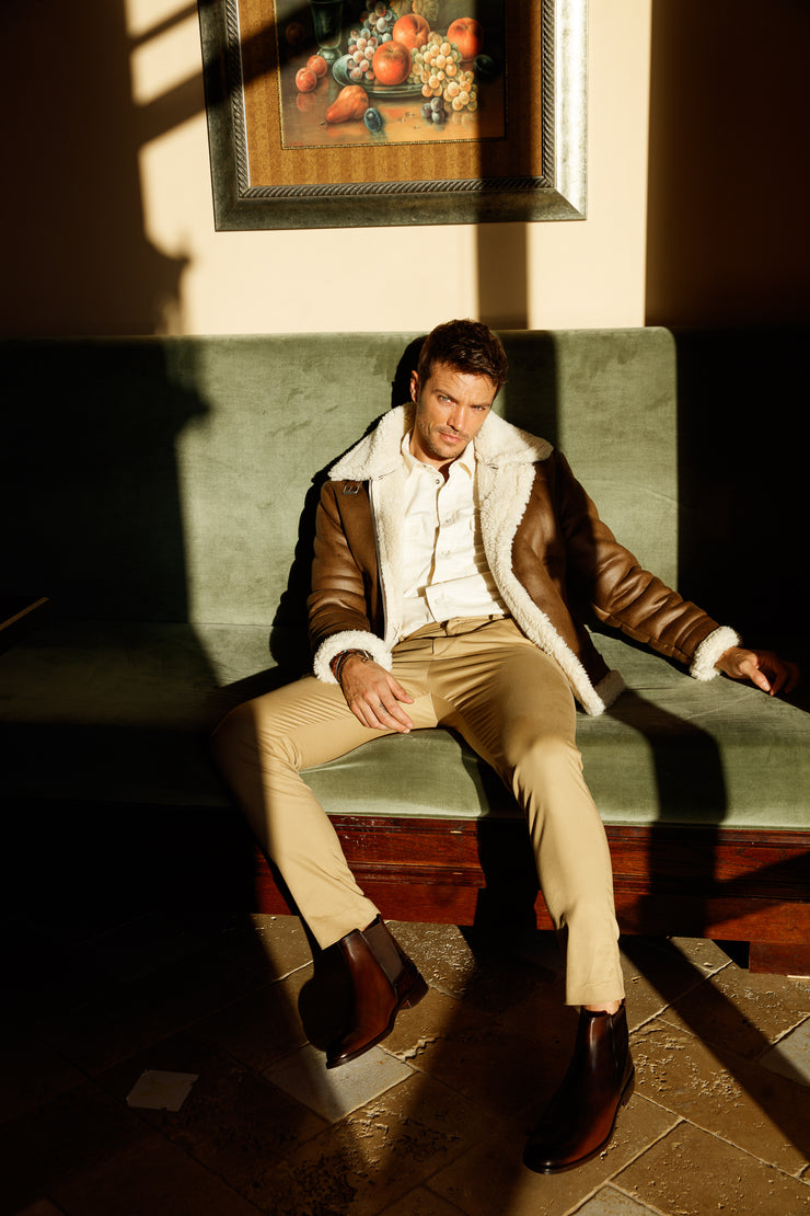 The Manby Brown Leather Chelsea Boot