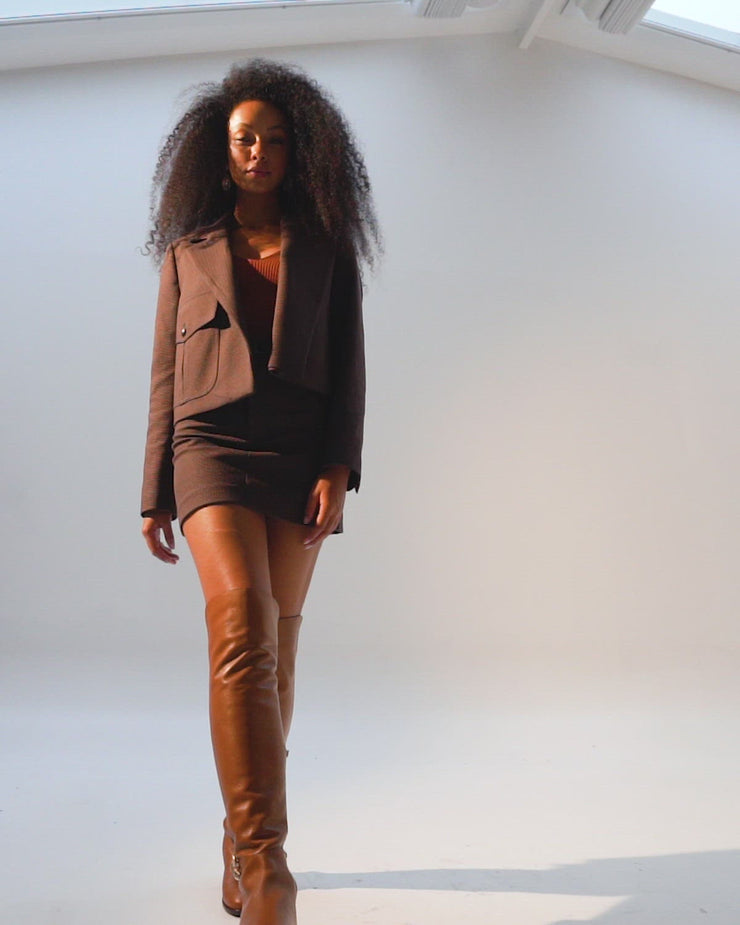 The Tallin Tan Leather Knee High Boot
