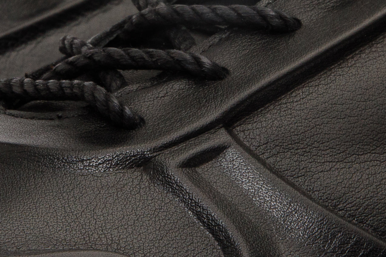The Barnett Black Leather Men Sneaker