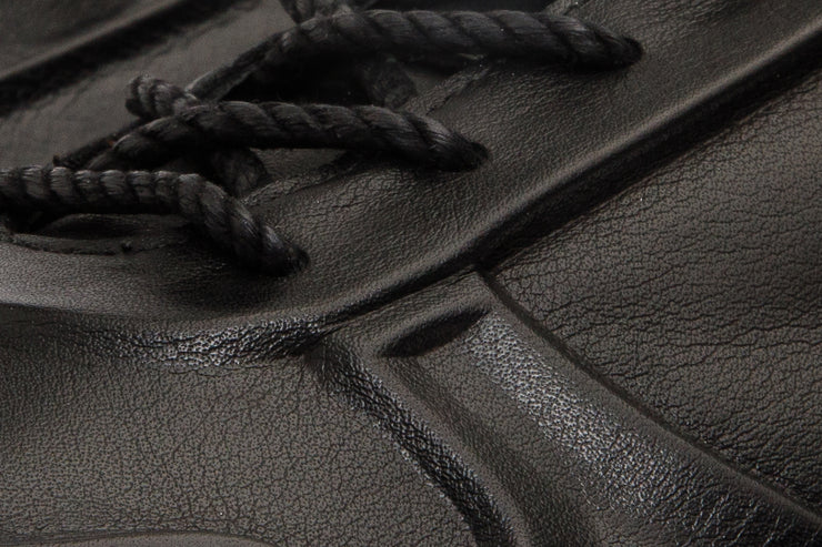 The Barnett Black Leather Sneaker