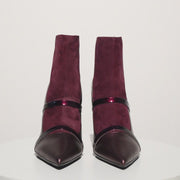 The Manila Burgundy Leather Ankle Boot