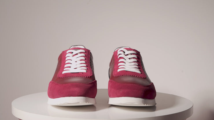 The Rotello Burgundy Leather Sneaker