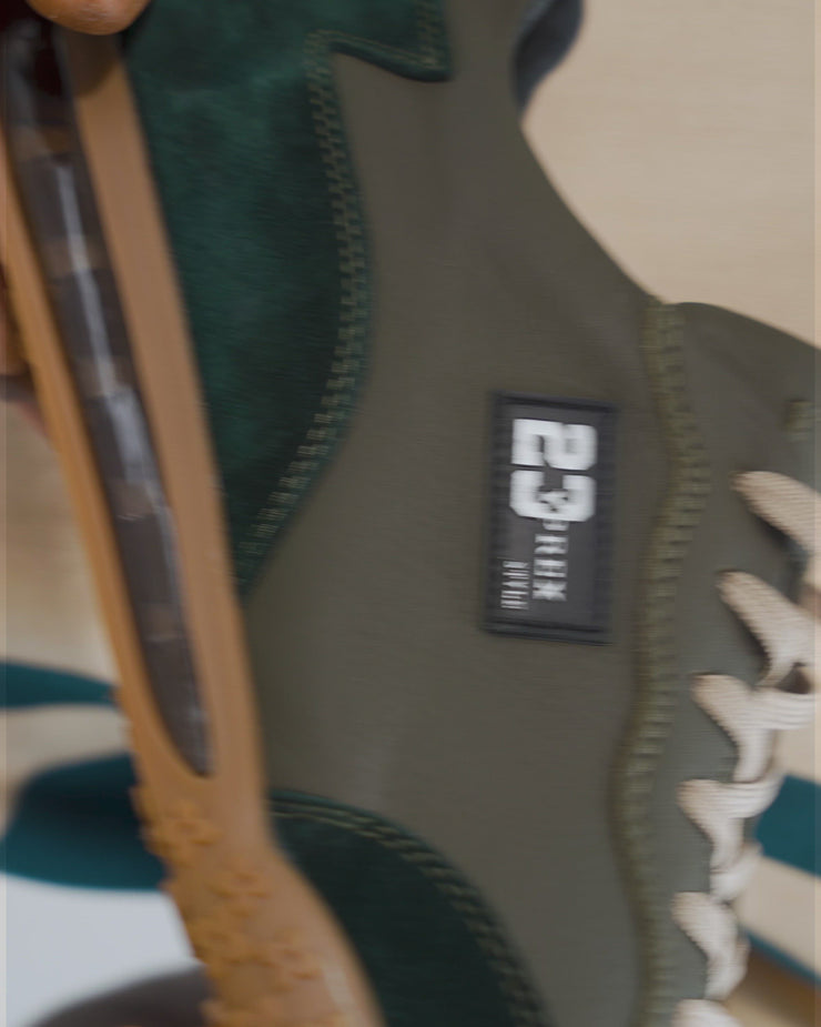 The Tiran Green Leather Sneaker