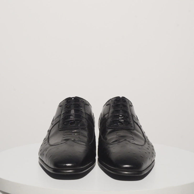 Alabama Black Wingtip Oxford Shoe