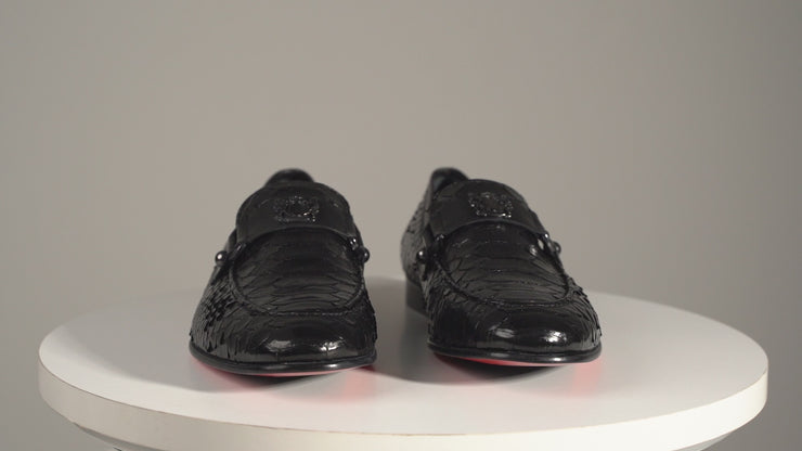 The Boss Pyth Black Shoe Bit Loafer