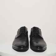The San Severo Black Patent Leather Derby Shoe