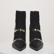 The Manila Black Leather Ankle Boot