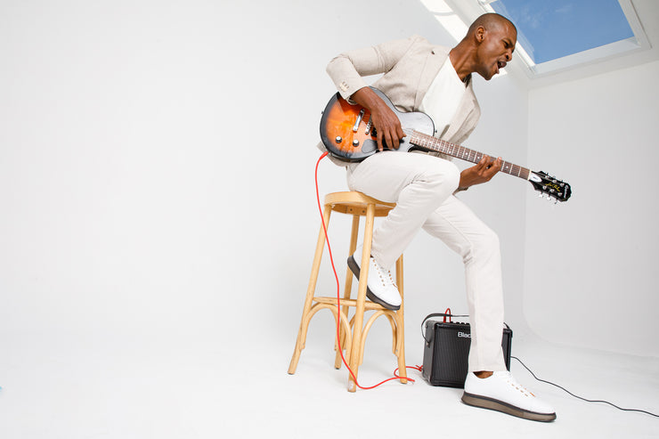 The Peklin White Leather Sneaker