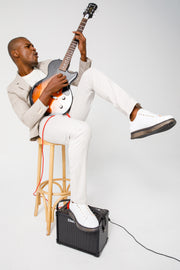 The Peklin White Leather Sneaker