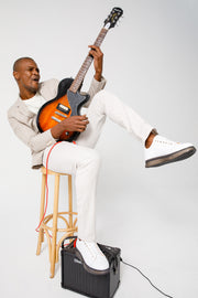 The Peklin White Leather Sneaker