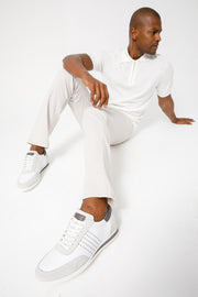 The Rotello White Leather Sneaker