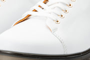 The Peklin White Leather Sneaker