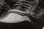 The Sopez Black Leather Sneaker