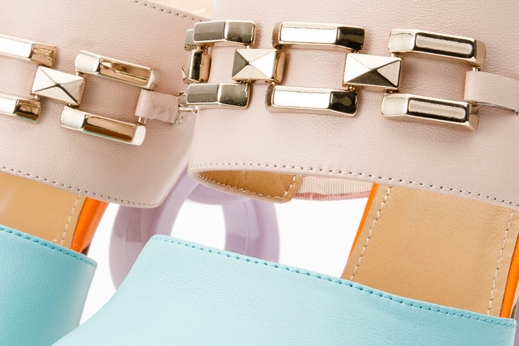 The Vouge Multicolor Leather Sandal