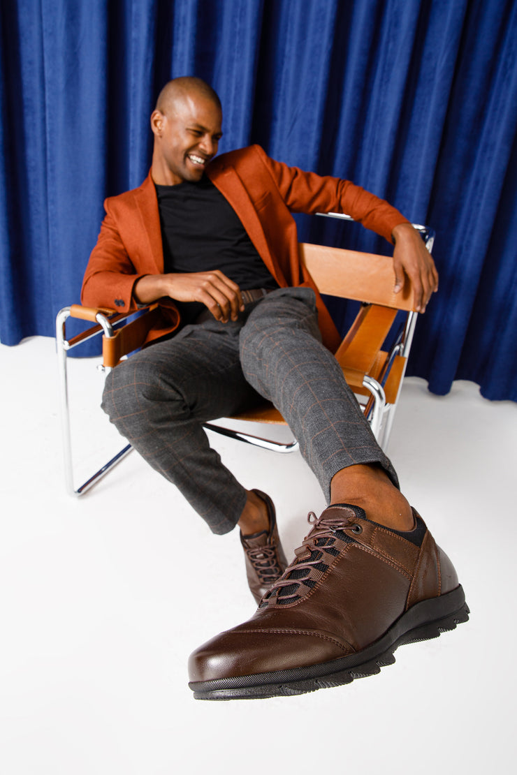 The Madrid Brown Leather Casual Shoes