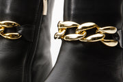 The Nassau Black Leather Ankle Boot
