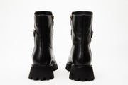 The Nassau Black Leather Ankle Boot