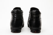 The Montreal Black Leather Casual Zip-Up Ankle Boot