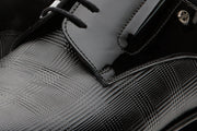 The San Severo Black Patent Leather Derby Shoe
