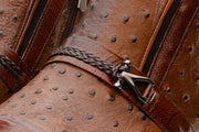 The Dallas Brown Leather Bit Ankle Zip-Up Dress Boot