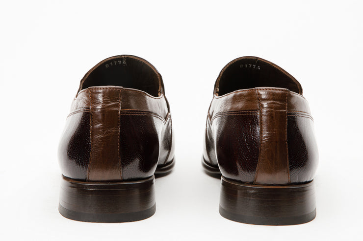 The Kazablanka Brown Leather Bit Loafer Shoe