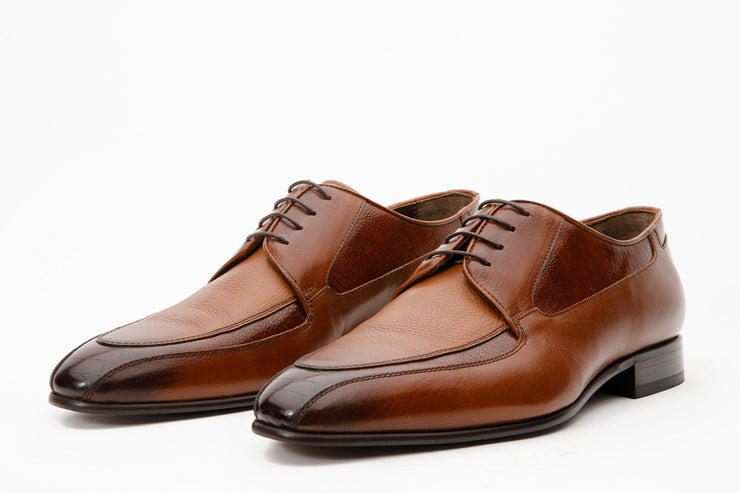 The Gardi Tan Leather Derby Shoe